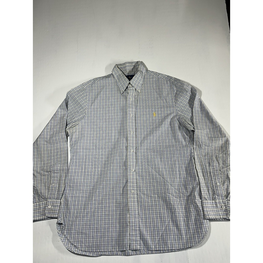Polo Ralph Lauren Long Sleeve Classic Fit Mens Button Bown Yellow Pony 17(36/37)